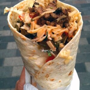 Lamb kebab wrap